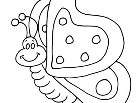 24 Butterfly Outline Coloring Page, Butterfly Outline Coloring 440x330 24 Butterfly Outline Coloring Page, Butterfly Outline Coloring