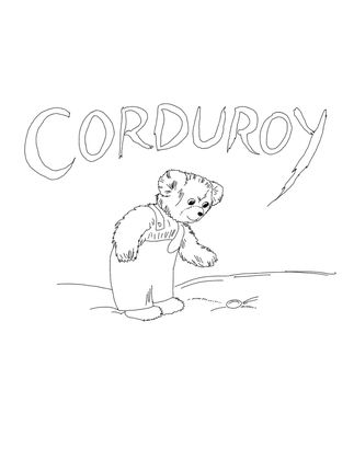 Corduroy Is Looking For Button Coloring Page Things To Paint 323x430 Corduroy Is Looking For Button Coloring Page Things To Paint