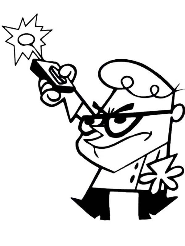Dexter Press Detonator Remote Button Dexters Lab Coloring Page 600x800 Dexter Press Detonator Remote Button Dexters Lab Coloring Page