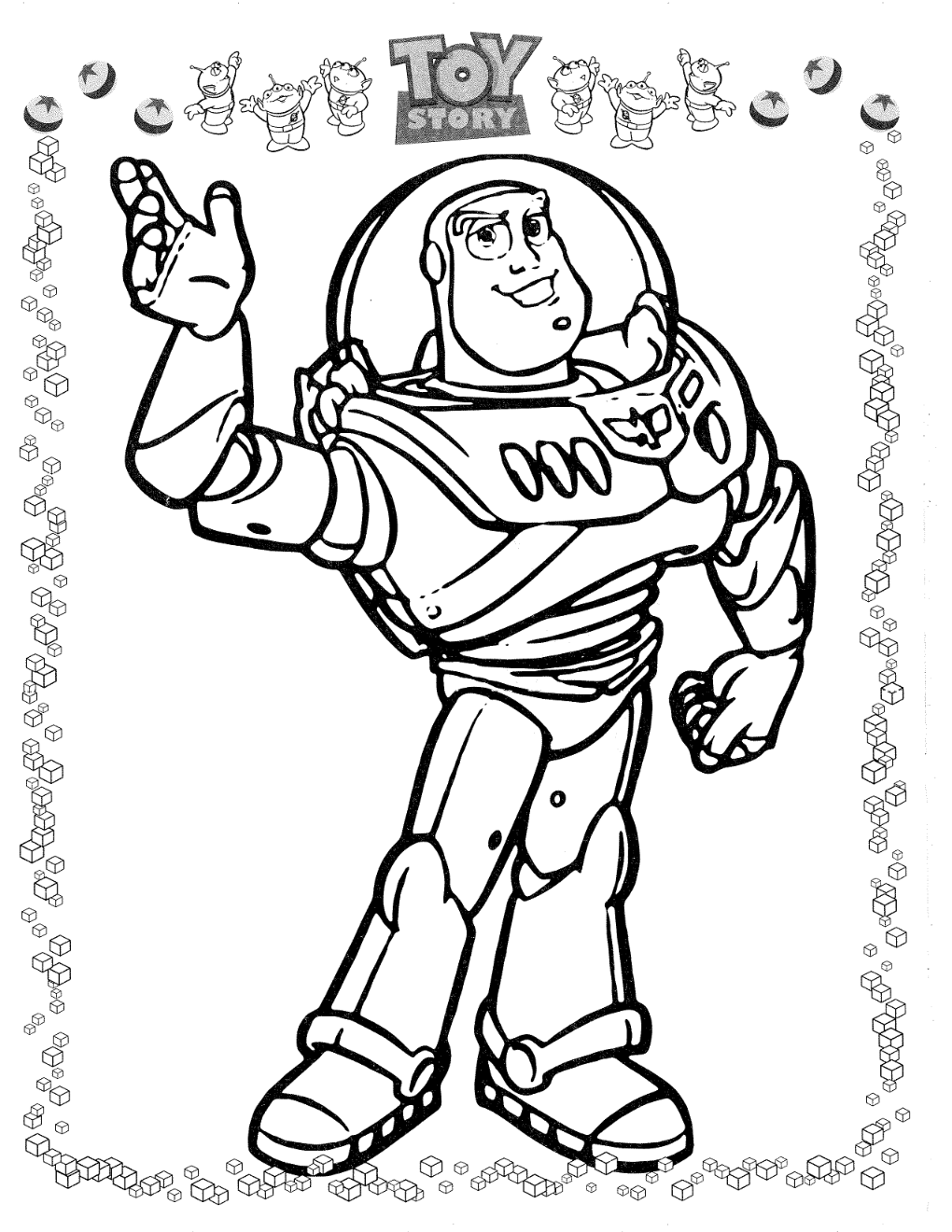 1020x1320 Toy Story Buzz Coloring Pages