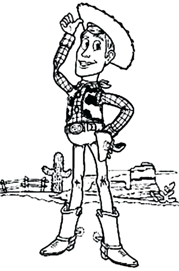 600x905 Woody Coloring Page Cowboy Woody Coloring Pages Woody Buzz