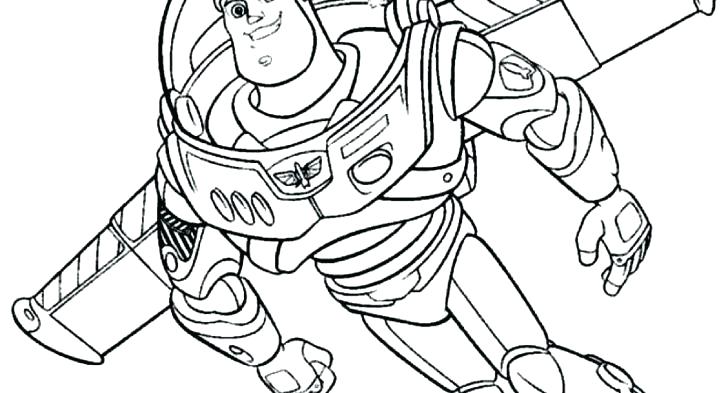728x393 Buzz Lightyear Coloring Page