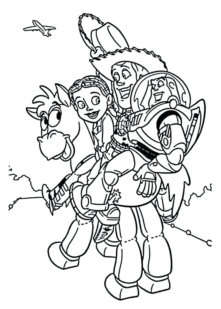 728x1019 Buzz Coloring Pages Toy Story In Fresh Buzz Coloring Pages Flying