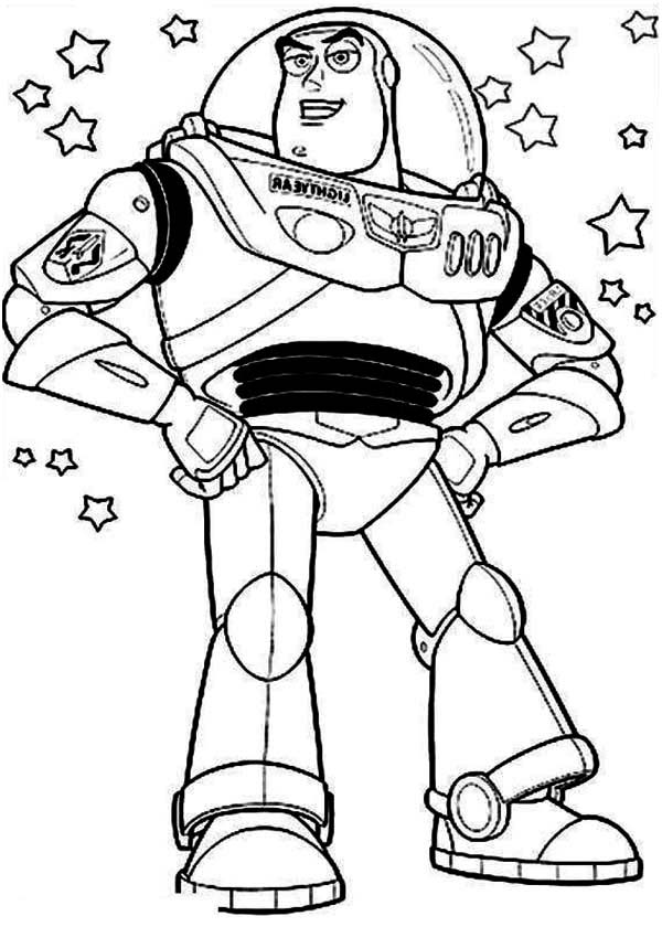 First Introduction Of Buzz Lightyear In Toy Story Coloring Page 600x840 First Introduction Of Buzz Lightyear In Toy Story Coloring Page