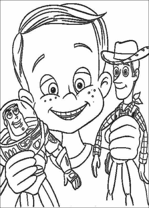 567x794 Andy Coloring Page Birthday Treats