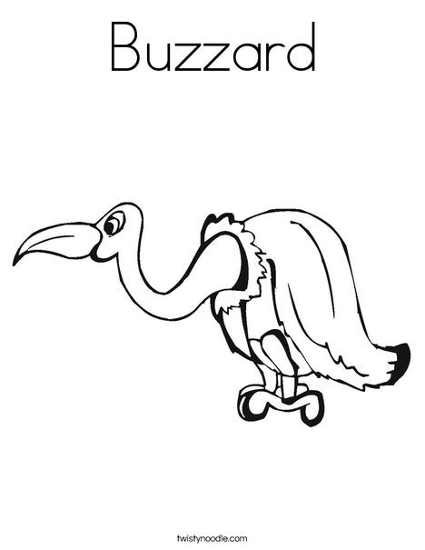 Buzzard Coloring Page 468x605 Buzzard Coloring Page