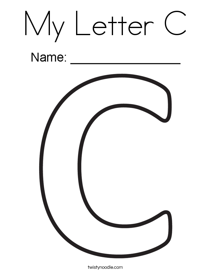 My Letter C Coloring Page 685x886 My Letter C Coloring Page
