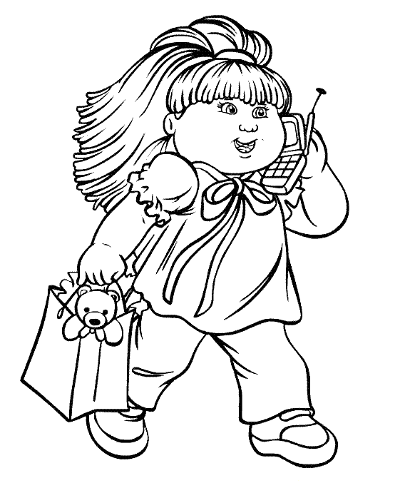 575x691 Cabbage Patch Kids Walking While Phoning Cabbage Patch Kids