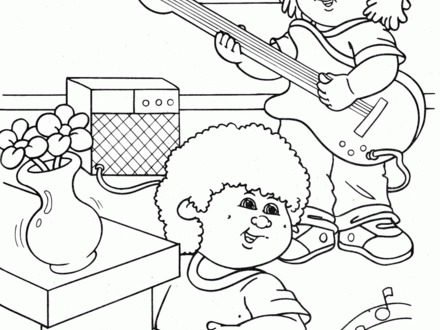 440x330 24 Cabbage Patch Kids Coloring Pages, Cabbage Patch Kids Coloring