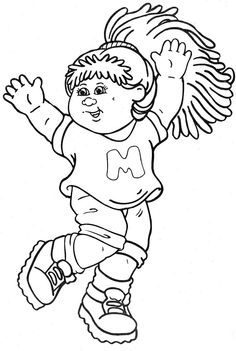 236x351 Cabbage Patch Kids Pose Cabbage Patch Kids Coloring Pages