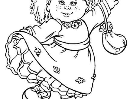 Cabbage Patch Kids Coloring Pages