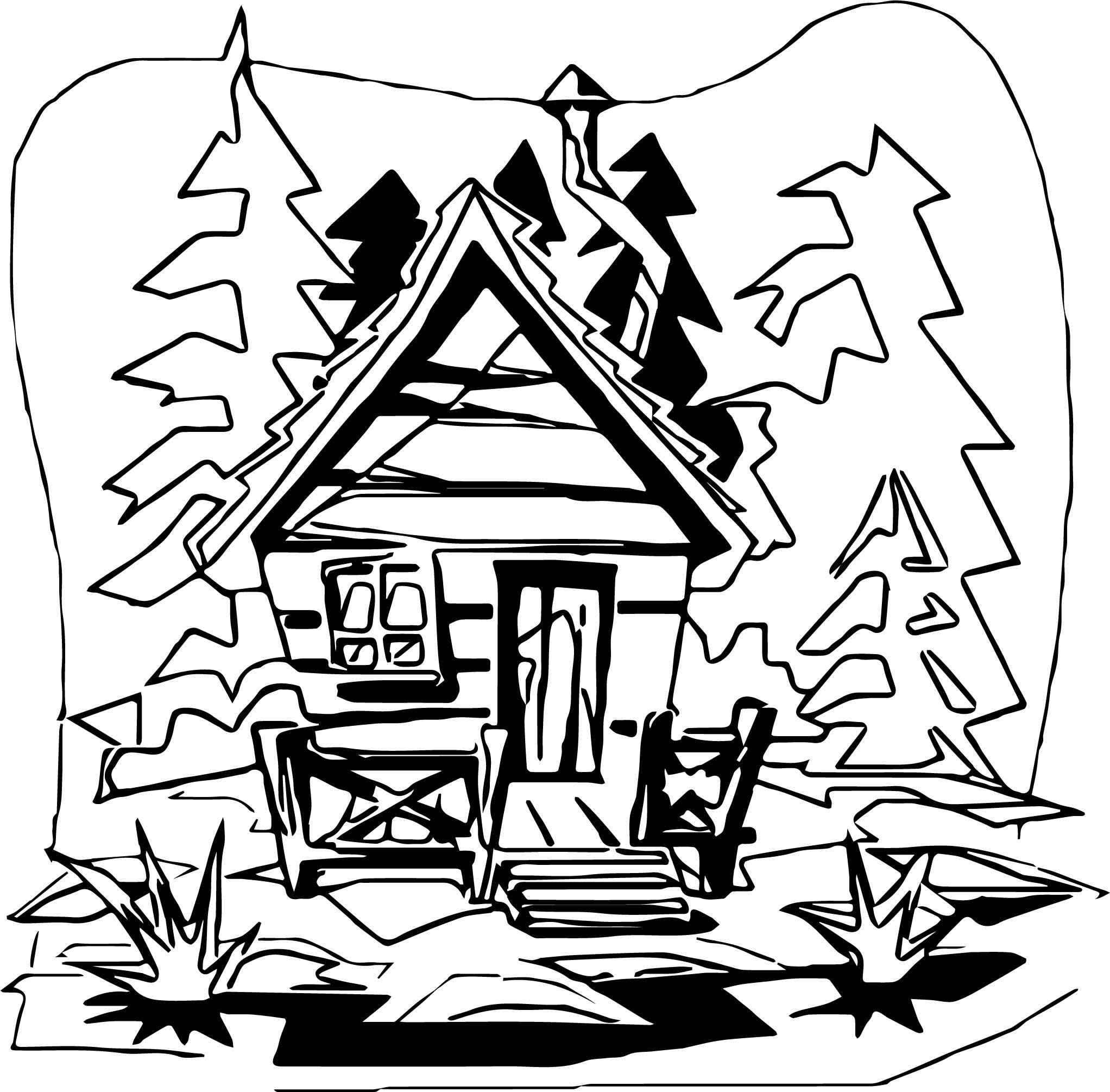 2044x2010 Colossal Log Cabin Coloring Page Unusual Photos Documentation