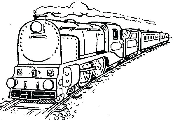 600x412 Train Caboose Coloring Pages Printable Railroad Crossing Page Com