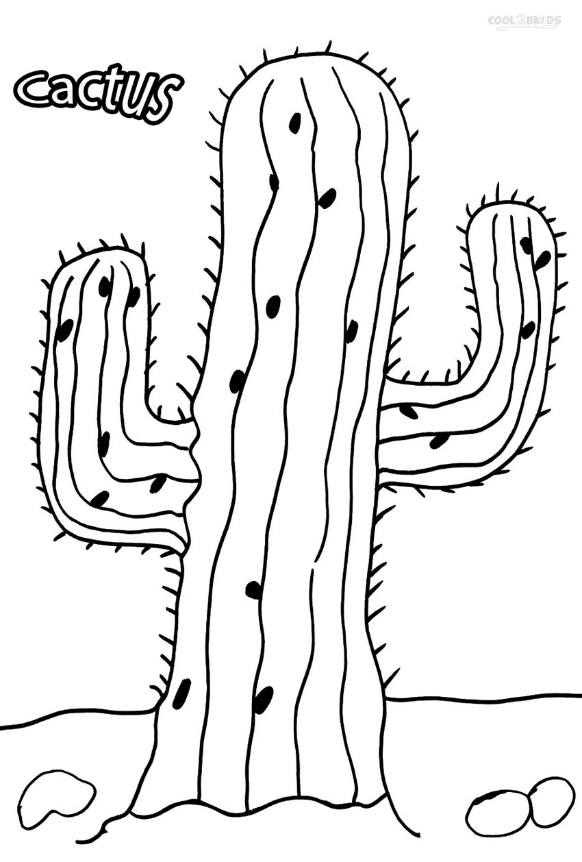 Cactus Coloring Page 850x1258 Cactus Coloring Page