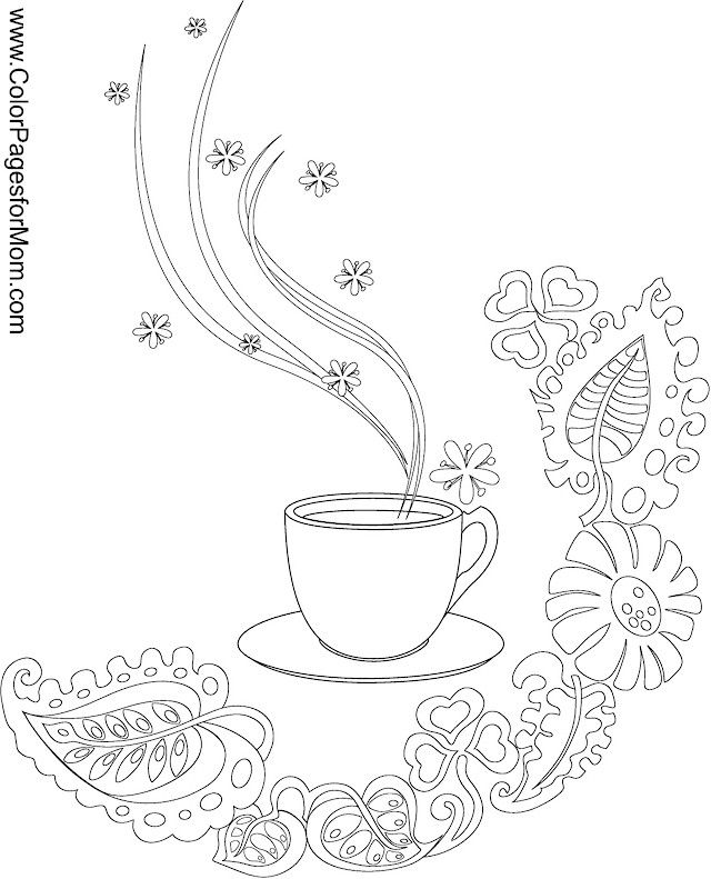 Coffee Coloring Page 3 Coloring Pages Colorear 640x791 Coffee Coloring Page 3 Coloring Pages Colorear