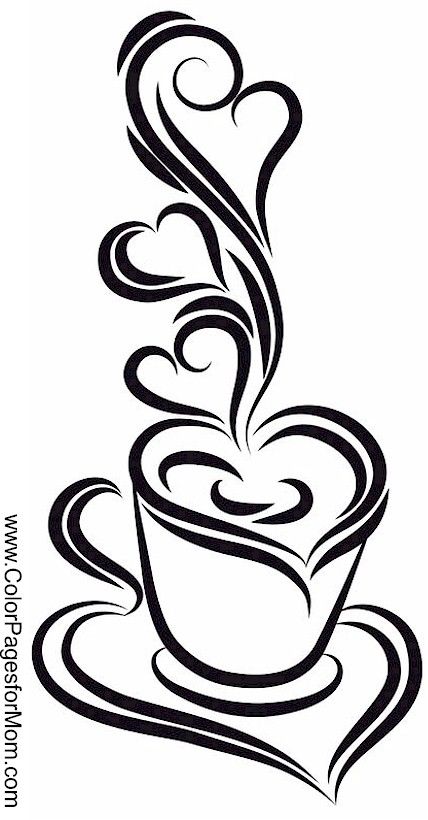 Coffee Coloring Page 428x820 Coffee Coloring Page