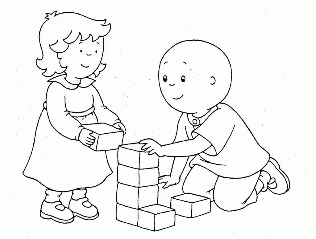 1024x776 Caillou Coloring Pages Printables 6