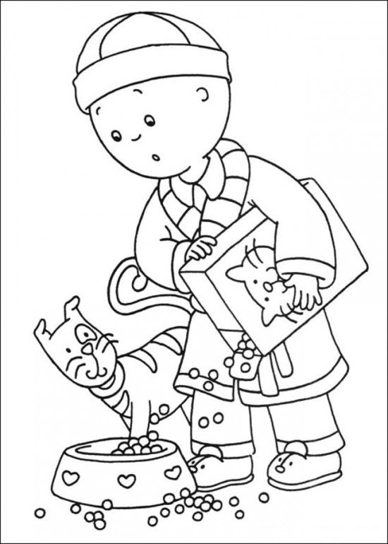 550x770 Caillou Coloring Pages Online Picture 31 550x770 Picture