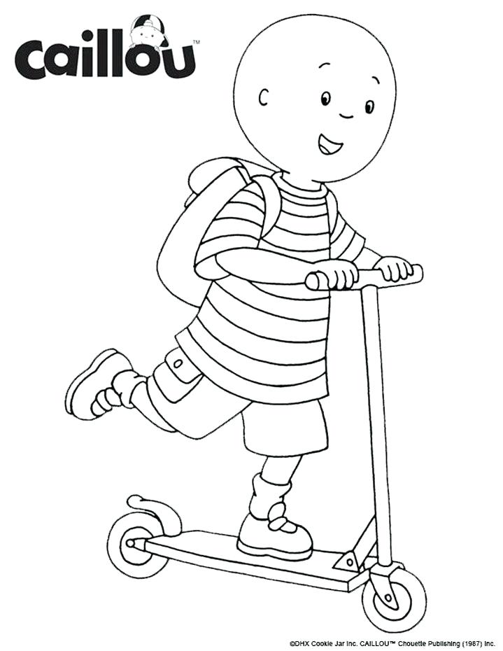 719x930 Caillou Coloring Pages Ready To Learn Coloring Sheet Caillou