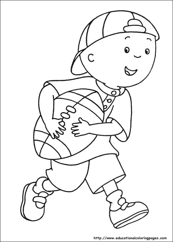567x794 Caillou Coloring Pages