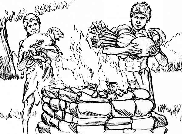 600x442 Cain And Abel Color Cute Cain And Abel Coloring Pages