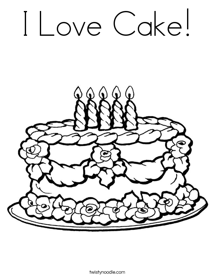 Cake Coloring Pages 685x886 Cake Coloring Pages
