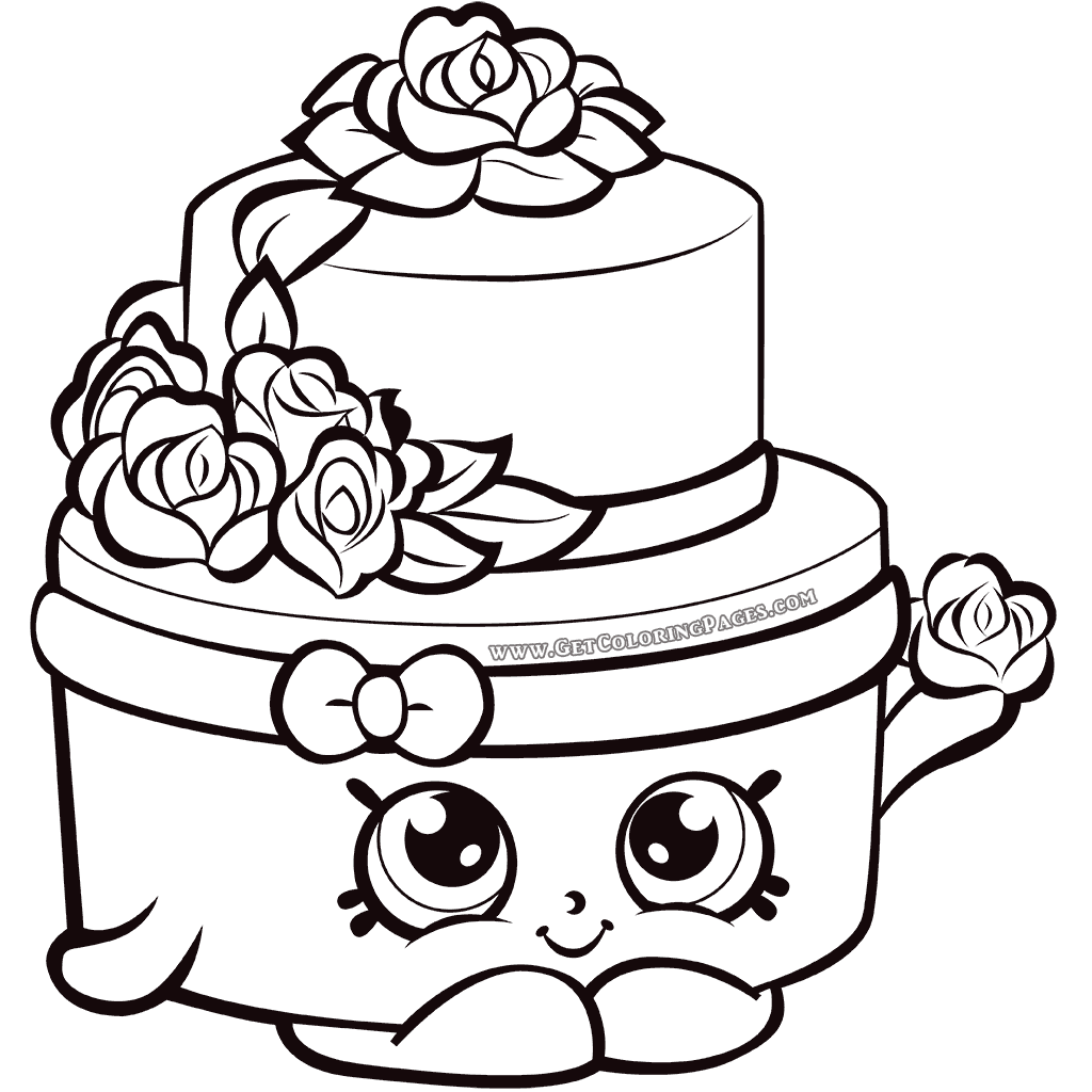 Shopkins Wedding Cake Coloring 1024x1024 Shopkins Wedding Cake Coloring