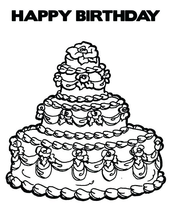 Cake Coloring Pages Expensive Birthday Cake Coloring Pages Free 600x776 Cake Coloring Pages Expensive Birthday Cake Coloring Pages Free