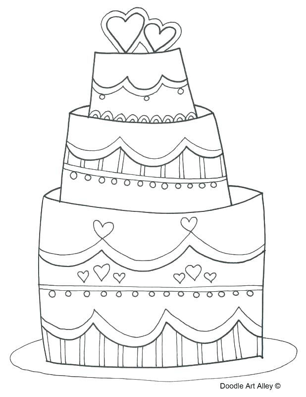 Wedding Cake Coloring Pages Kids Coloring Travel Wedding Cake 618x800 Wedding Cake Coloring Pages Kids Coloring Travel Wedding Cake