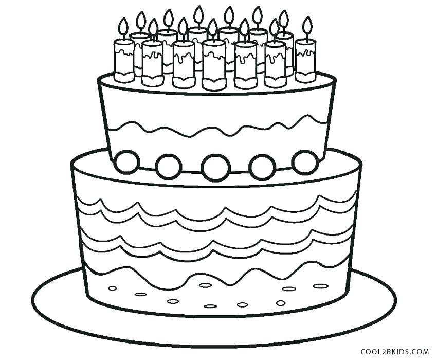 Birthday Cake Coloring Page Plus Cake Coloring Pages Coloring Page 850x702 Birthday Cake Coloring Page Plus Cake Coloring Pages Coloring Page