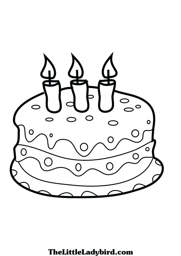 618x874 Cake Coloring Birthday Cake Coloring Pages Cake Coloring Pages