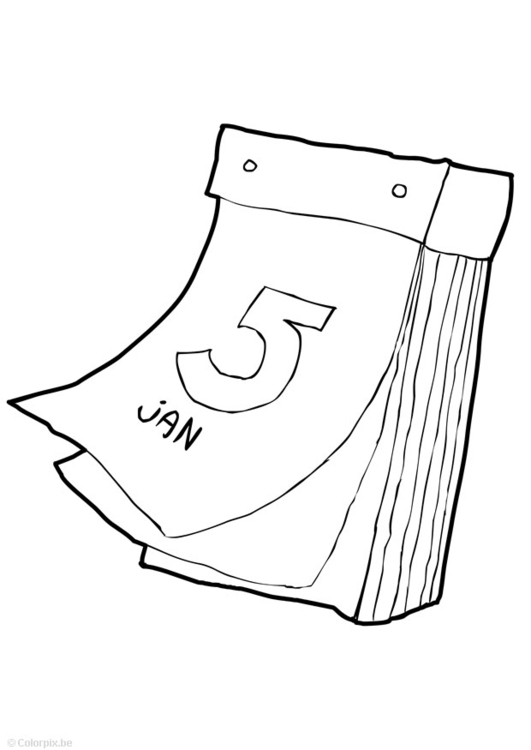 Coloring Page Calendar 531x750 Coloring Page Calendar