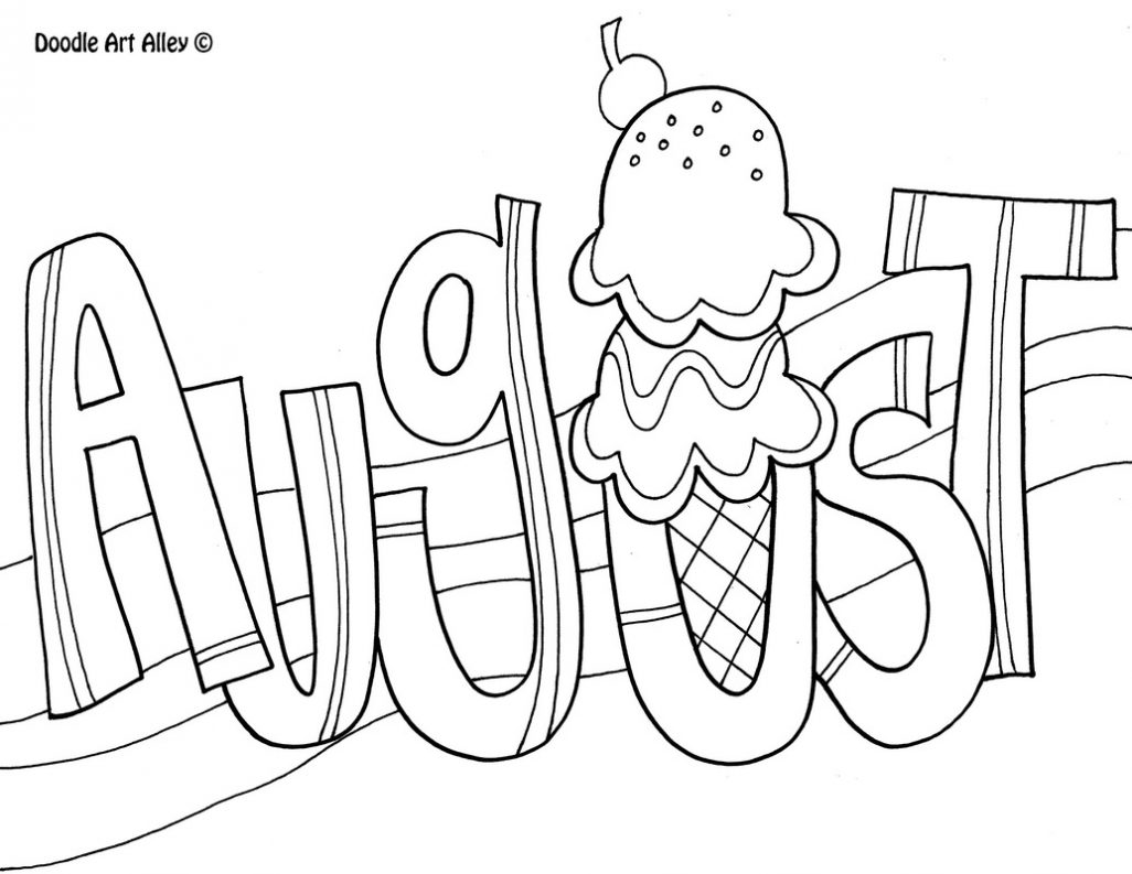 August Coloring Pages 2018 1026x793 August Coloring Pages 2018