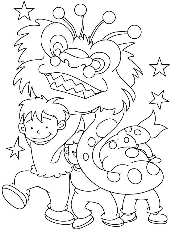 Young Children Celebrate New Year Coloring Pages Kid Young 567x744 Young Children Celebrate New Year Coloring Pages Kid Young