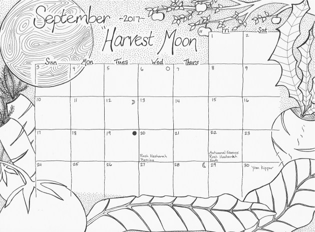 Calendar Coloring Pages 2017 September 2017 Free Calendar Coloring 629x464 Calendar Coloring Pages 2017 September 2017 Free Calendar Coloring