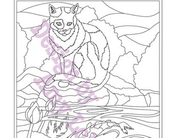 Koi Coloring Page Etsy 340x270 Koi Coloring Page Etsy