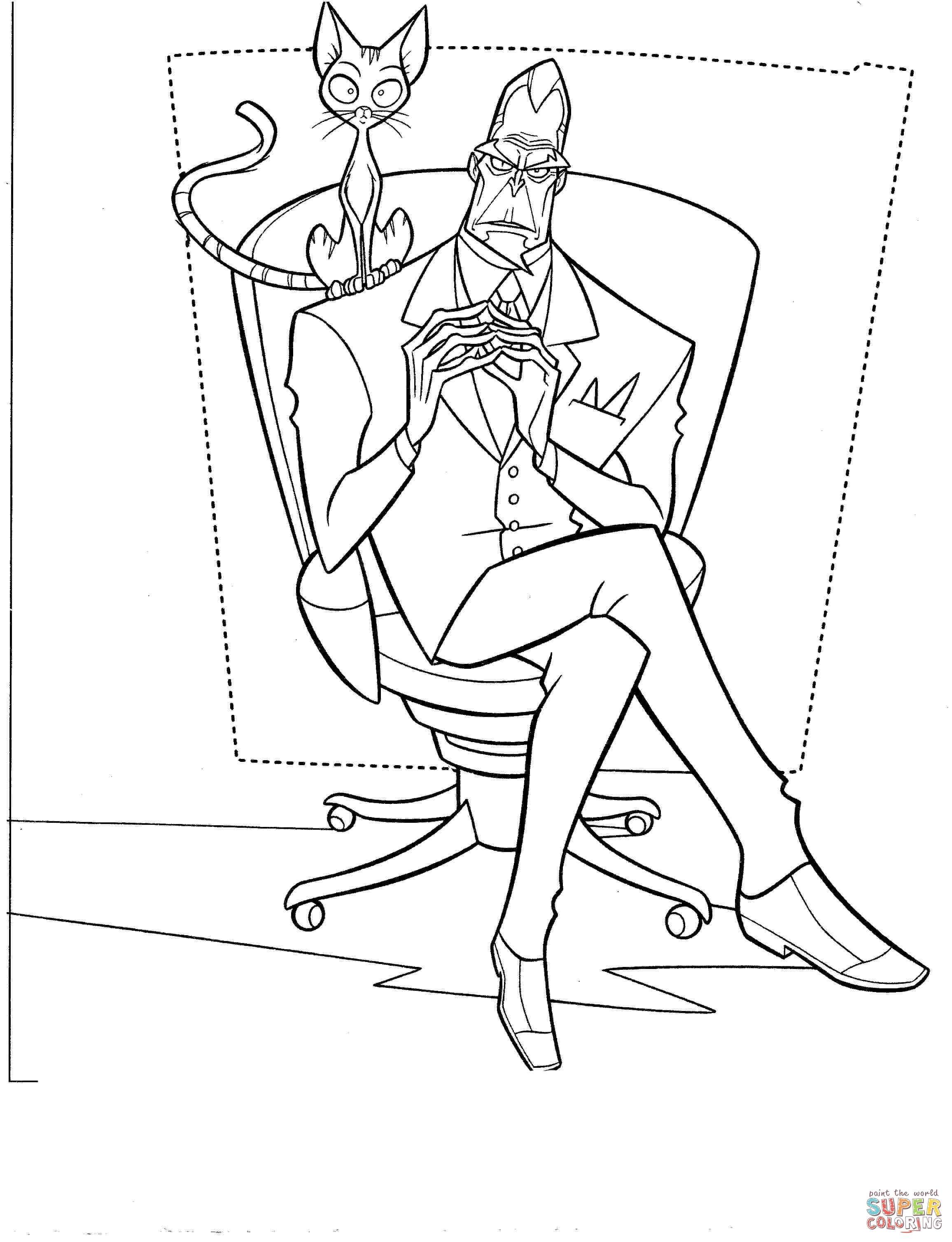 Astonishing Doctor Calico And His Cat Coloring Page Printable 2312x3016 Astonishing Doctor Calico And His Cat Coloring Page Printable