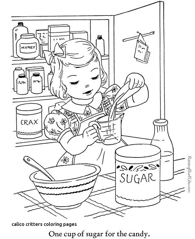 Calico Critters Coloring Pages