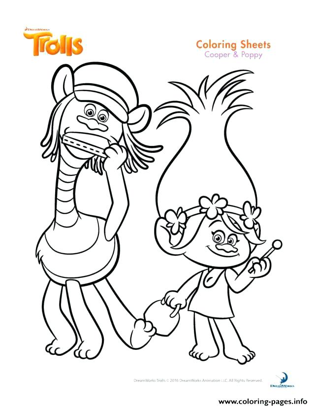 640x828 Poppy Coloring Pages Print Cooper And Poppy Trolls Coloring Pages