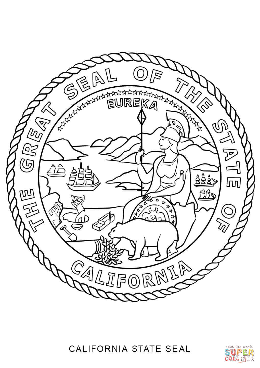 1020x1440 California Coloring Pages