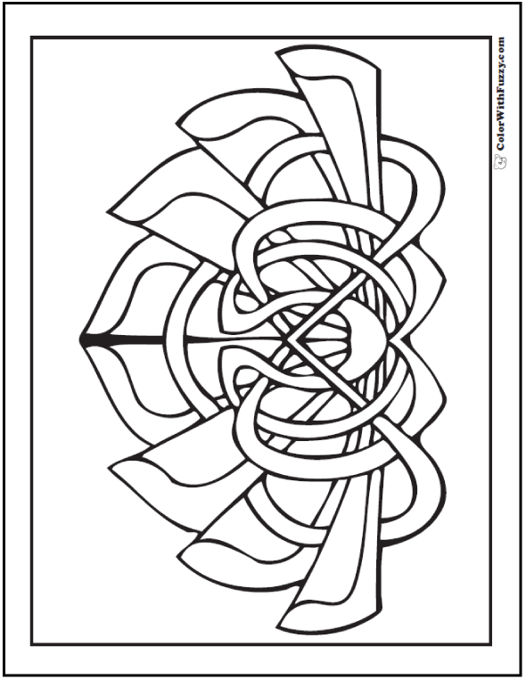 Printable Celtic Coloring Page Celtic Calla Lily Lotus 590x762 Printable Celtic Coloring Page Celtic Calla Lily Lotus