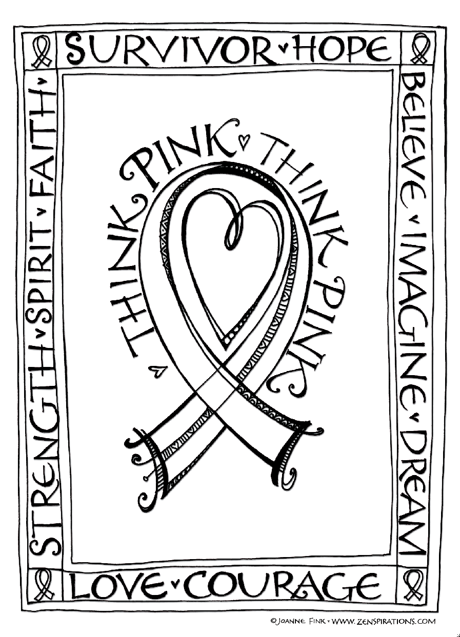Think Pink! Free Downloadable Coloring Pages! 897x1243 Think Pink! Free Downloadable Coloring Pages!