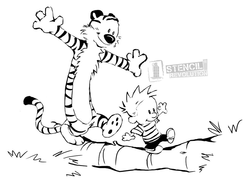 949x712 Calvin And Hobbes Stencils Stenciling And Laser Cutting