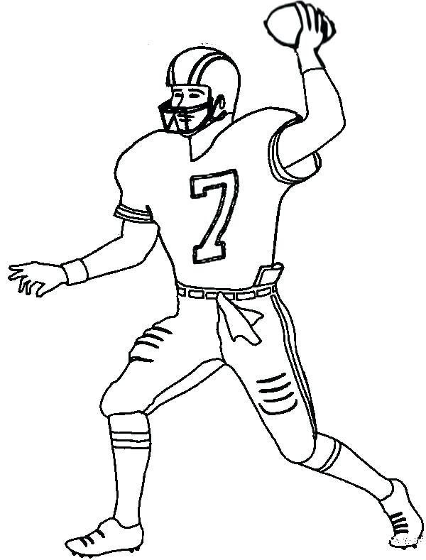 600x789 Football Players Coloring Pages Football Players Coloring Pages