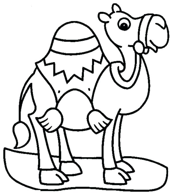 600x680 Camel Coloring Page Camel For Transportation Coloring Page Camel