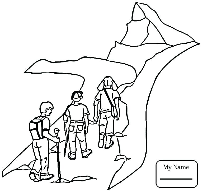Camping Coloring Pages Campfire Coloring Pages Family Hiking 765x725 Camping Coloring Pages Campfire Coloring Pages Family Hiking