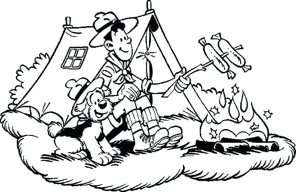 Coloring Pagesline Hard Camping A Family Putting Up The Tent 600x390 Coloring Pagesline Hard Camping A Family Putting Up The Tent