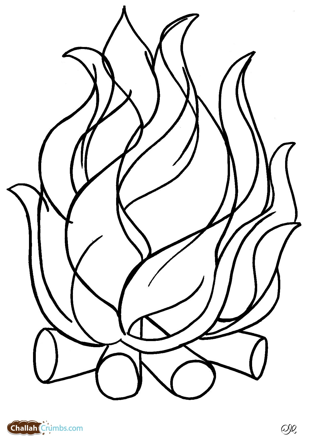 Campfire Coloring Page 2 1216x1760 Campfire Coloring Page 2