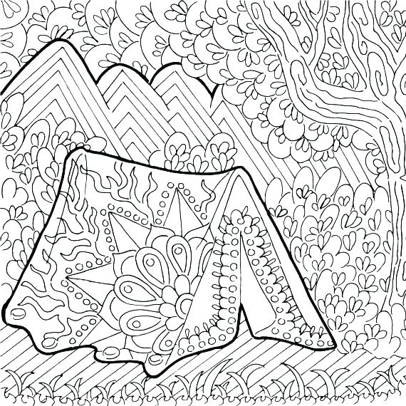 570x570 Camping Coloring Pages Camping Coloring Pages To Print Camping