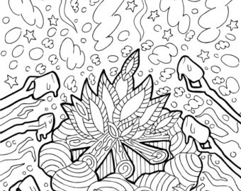 340x270 Camping Coloring Etsy